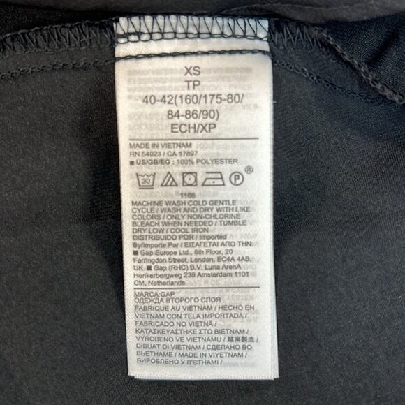 GAP Women's Dress XS‎ Black Academia Preppy Whimsigoth Boho Lightweight - Picture 12 of 13